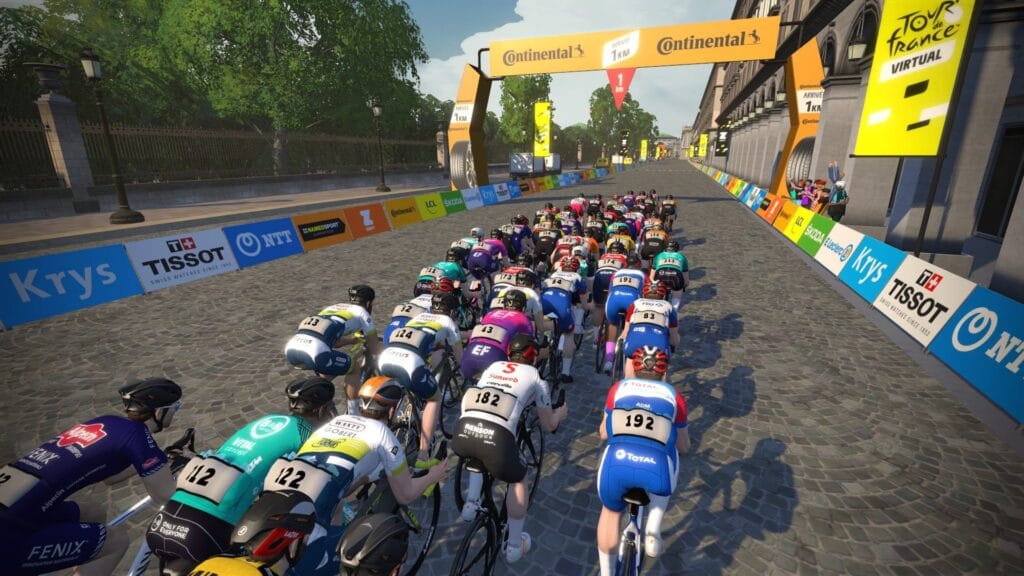 Zwift virtual Tour de France