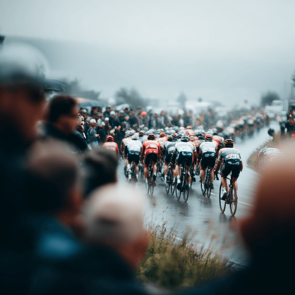 Specatators during a Word Tour Race standing at the street