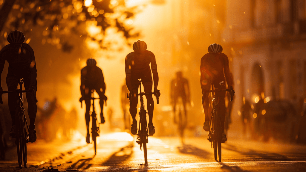 riders preparing to race at the start during grand depart