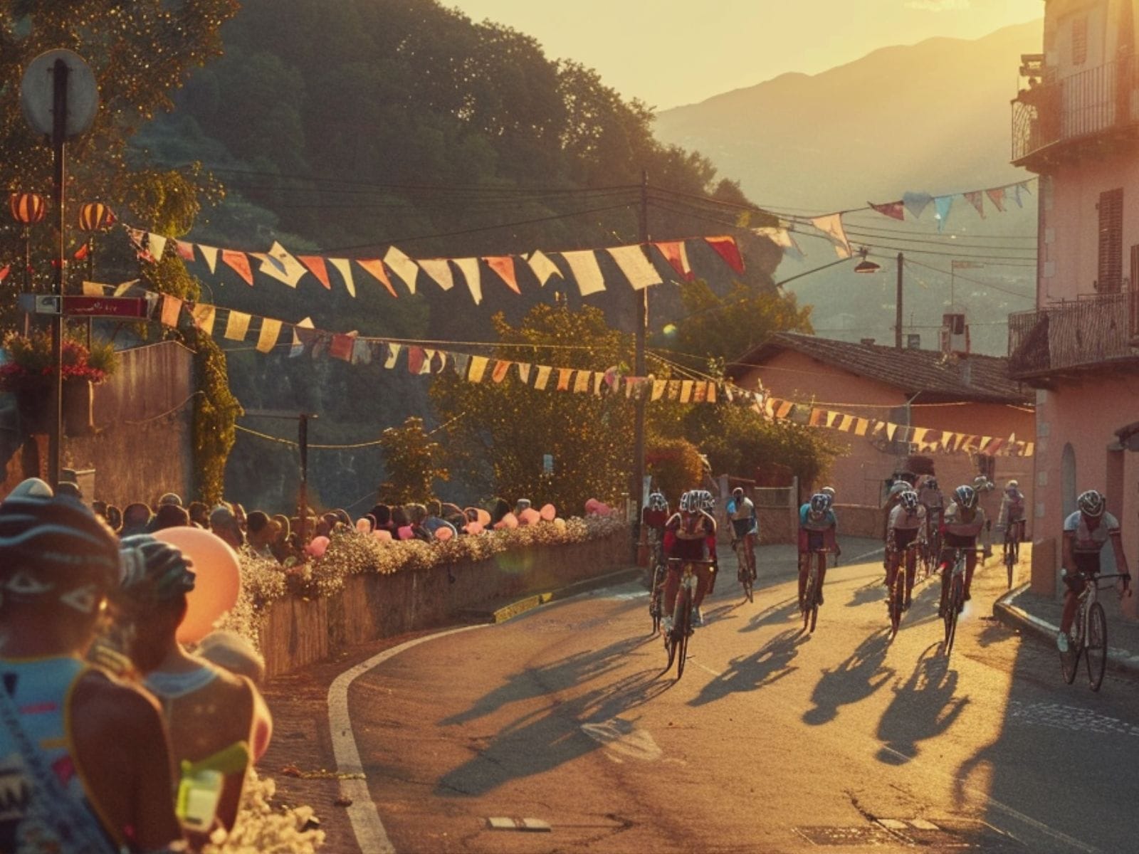 Sponsor branding and event atmosphere at the Giro d’Italia